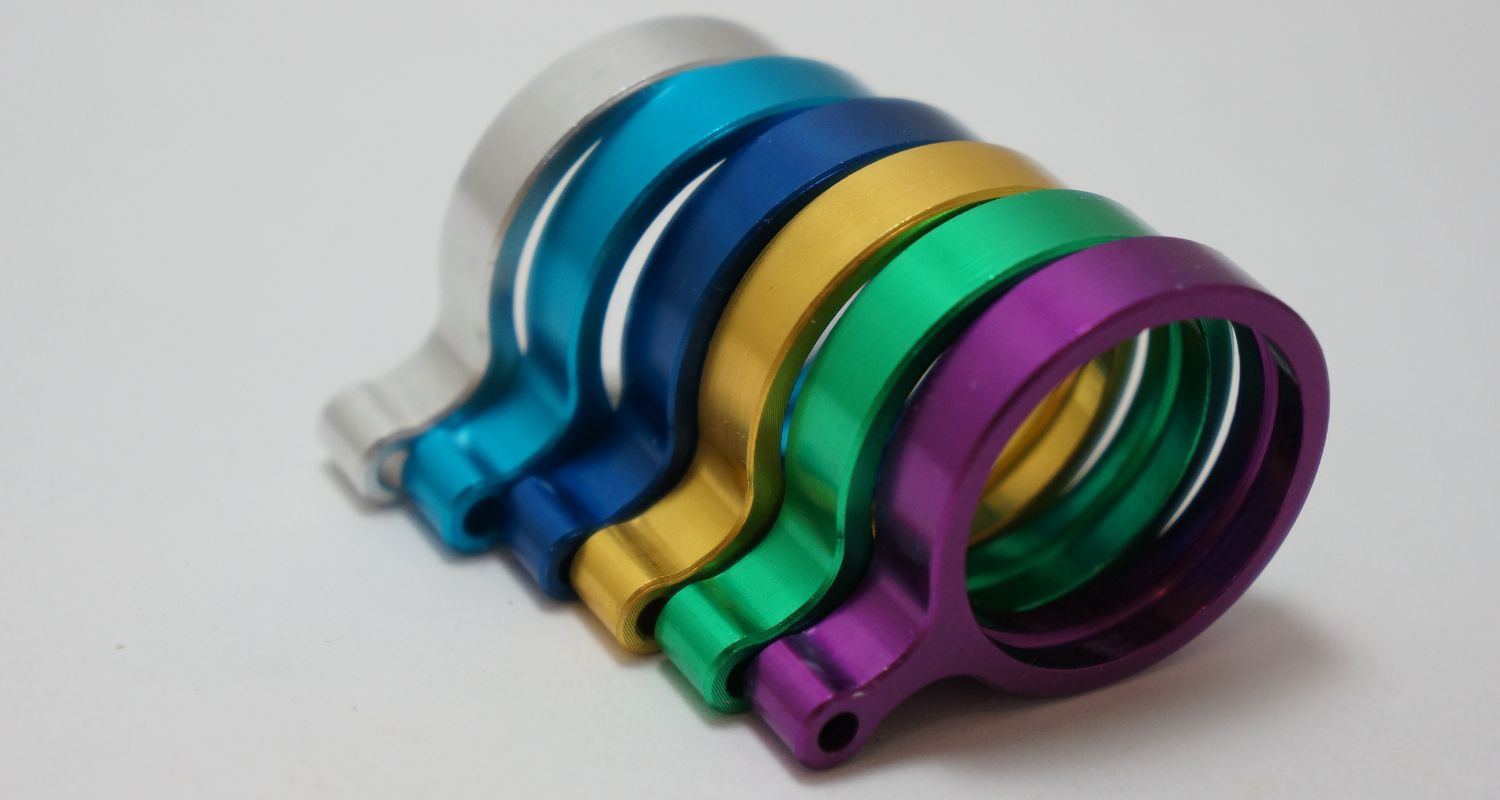 Image of anodized titaniuim or steel